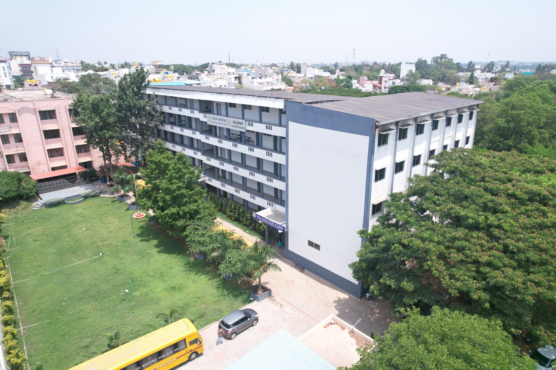 Side view of VSET building