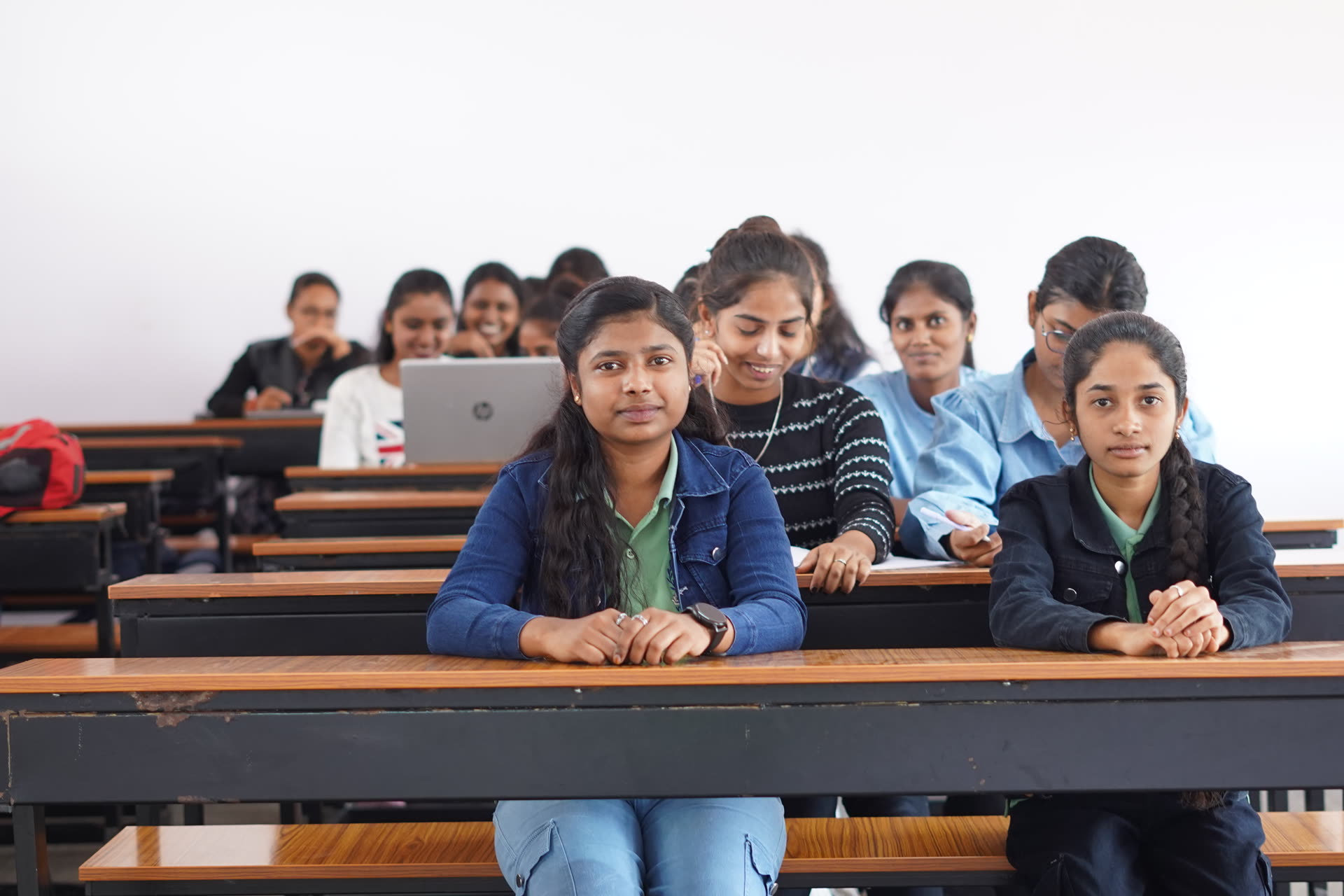 Management students in classroom